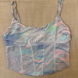 Pastel Corset Tank Top